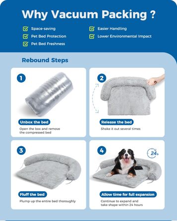 Дорожній диван-ліжко для собак, модульне ліжко для собак (XL 105 см, до 27 кг)