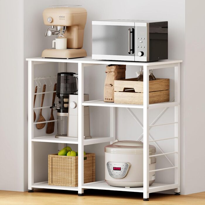 Стелаж кухонний SogesHome SH-171-BK (білий) 90 x 40 x 83 см – органайзер для кухні