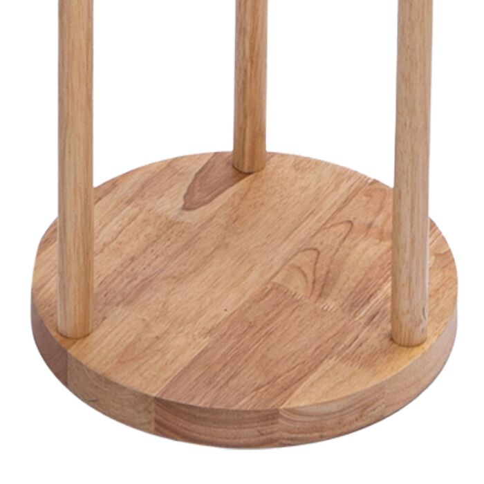 Лампа для читання з трьома полицями та льняним абажуром