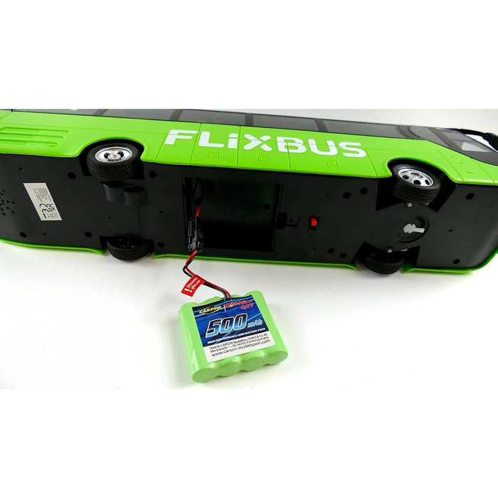 Автобус на радіокеруванні Carson FlixBus 2.4GHz, іграшка для дітей від 8 років, колірний, час роботи до 60 хв