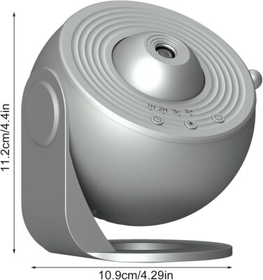 Проектор зоряного неба Planetarium Sternenprojektor: 13 в 1 LED проєктор галактики, 12 слайдів, нічник для дітей, сірий