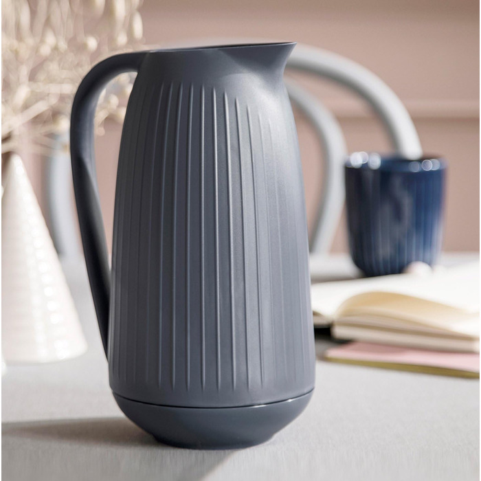 Термос Kähler Isolierkanne 1.0 л Hammershøi для чаю та кави, білий (1л, сірий)