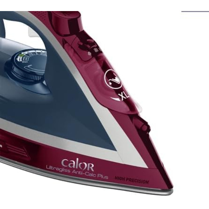 Праска з парою Calor Ultragliss Anti-Calc Plus FV6834C0, 2800 Вт, блакитний та фіолетовий