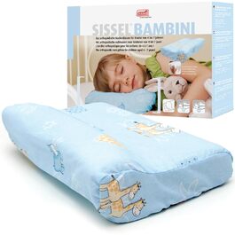 Ортопедична подушка для дитини Sissel® Soft Bambini | 4-7 років | Ергономічна підтримка шиї | Віскоеластична піна | Зручна у подорожах | 37x25 см