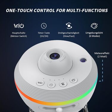 Проєктор зоряного неба Sternenhimmel: Галактика, планетарій, нічник для дітей та дорослих. Святковий подарунок для спальні