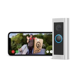 Відеодзвінок Ring Pro з кабелем (раніше Video Doorbell Pro 2) від Amazon | Дзвінок з камерою, 1536p HD відео, панорамний огляд, 3D-детектор руху, Wi-Fi, дротове підключення. Тільки пристрій