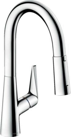 Змішувач для кухні hansgrohe Talis S одноважільний, комфортна висота 200мм з висувним душем, (висота виливу 160мм, без шлангової коробки, хром)