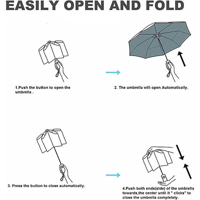 Парасолька Bifrost Umbrella Ø 100 см з відкритою ергономічною конструкцією ручки, золотим покриттям від пошкоджень вологою, захистом від ультрафіолету, для чоловіків/жінок/дівчат (дерево)