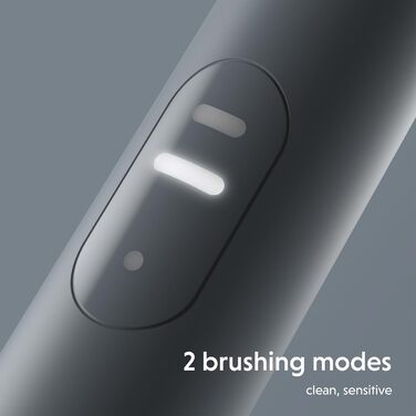 Ordo Sonic Lite: Електрична звукова зубна щітка для дорослих, 35 000 імпульсів/хв, Dual-Mode, USB-C, водонепроникна, акумулятор до 5 тижнів, Smart-Timer (Stone)