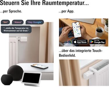 Eve Thermo (Matter, 5-те покоління) - Розумний термостат на радіатор, економія тепла, сумісний з Alexa, Apple Home, Samsung SmartThings, Google Home, Matter