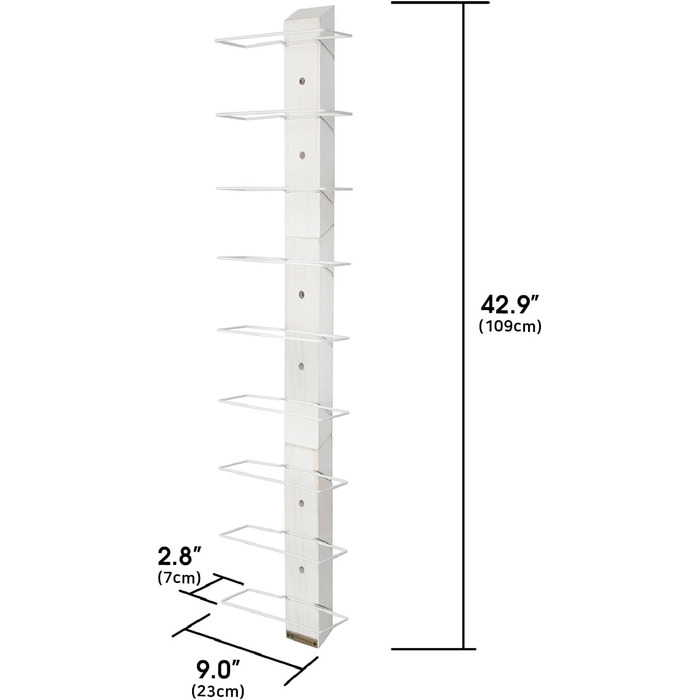 Стильна дерев'яна полиця для вина Jackcube Design MK699A на 9 пляшок, для кухні та декору