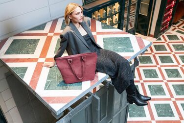 Сумка-шопер Reisenthel Shopper E1, Twist Maroon - велика містка сумка для покупок