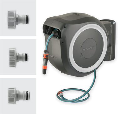 Набір для поливу Gardena RollUp XL (блакитний) 35 м: гнучкий шланг для великих садів, поворотна бокс, з 35 м шлангом Gardena та монтажним комплектом (18630-20)