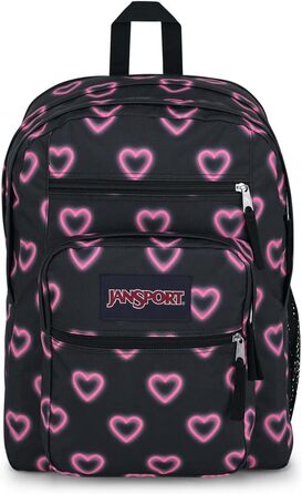 Рюкзак JanSport BIG STUDENT Щасливі серця чорний