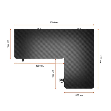 Комп’ютерний стіл Anda Seat Wind Seeker Black
