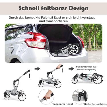 Дитяча коляска 2 в 1 Costway, комбінована, з регульованою спинкою, підніжкою, капюшоном, москітною сіткою, для дітей до 3 років (сіра)