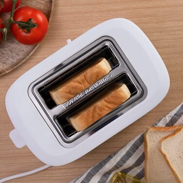 Тостер Cecotec Toast&Taste 9000 Double White з пластику, 2 широкі слоти | Тостер Cecotec Toast&Taste 10000 Extra White, 1 слот