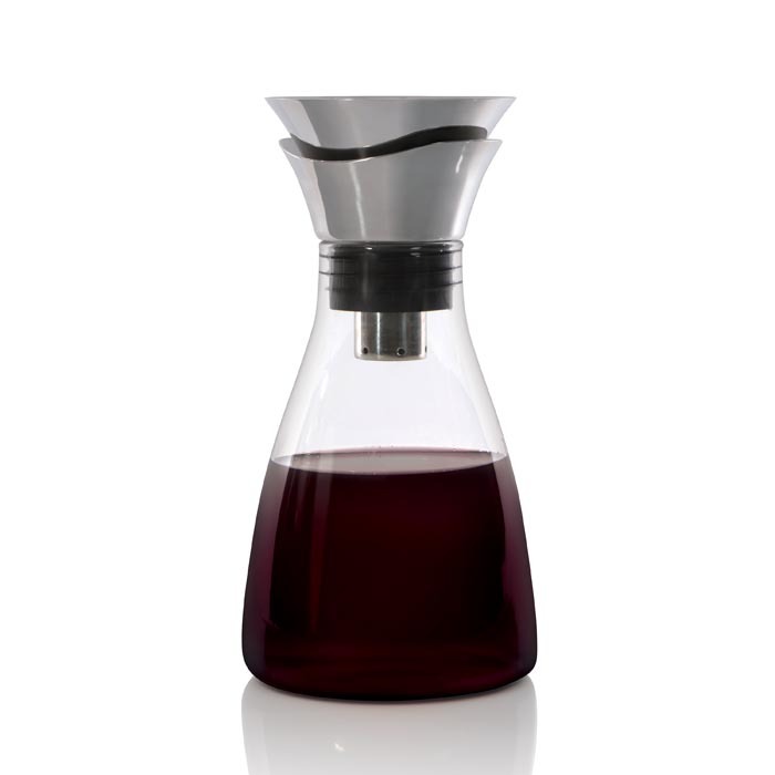 Графін BergHOFF для вина скляний, з кришкою-воронкою, діам. 13 см h 26 см 1,2 л