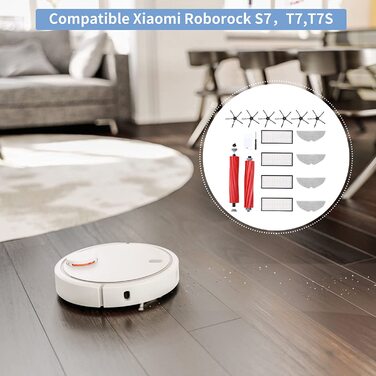 Аксесуари для пилососа Xiaomi Roborock S7 запчастини для пилососа Roborock S7, T7, T7 PLUS, T7S, T7S PLUS з 2 основними щітками, 7