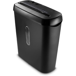 Електричний шредер для документів Hama, професійний, для дому та офісу, 6 листів, безпека 2 (DSGVO), 8 л, безпосередній завантаження