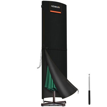 Чохол для парасольки від сонця, захисний чохол для парасольки, 3-5 м, великий розмір, захист від погодних умов, UV, вітру та снігу, 295x80/80 см