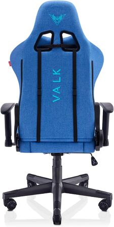 Ігровий крісло VALK Nyx - фіолетовий, з регулюванням нахилу 160°, 2D підлокітники, ергономічний офісний стілець, тканинний