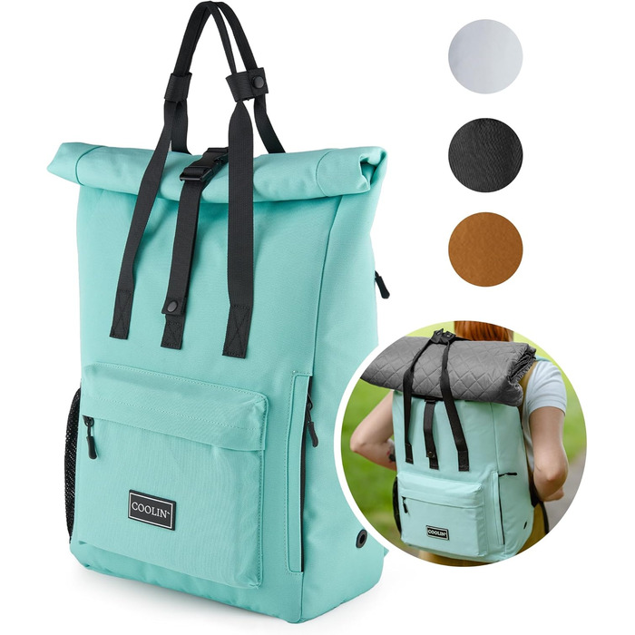 Терморюкзак Coolin' Kühlrrucksack 30L: для пікніків, пляжу, походів. Білий (М'ятний)