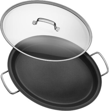 Сковорода Schmorpfanne 28 см Induktion WMF Devil з кришкою, 5л, Cromargan нержавіюча сталь з покриттям, для духовки, високий борт