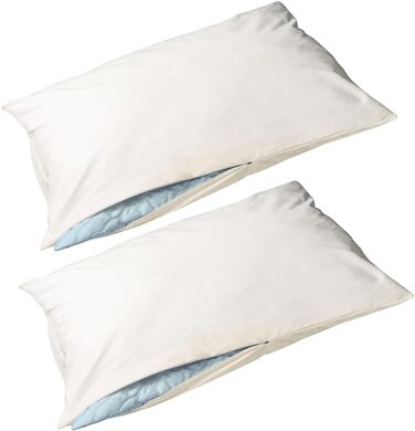 Наволочка для подушки Softsan Extra Soft Allergy, оболонка проти кліщів для подушок, для захисту від кліщів для алергіків з домашнім пилом (набір наволочка 2 шт. 40 x 60 см)