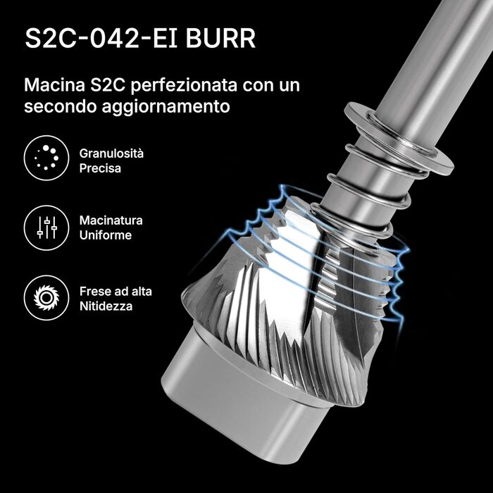 Ручна кавомолка TIMEMORE S3 ESP, з регулюванням помелу, з металевим корпусом, для еспресо, моки, френч-пресу, пуроверу, золото-горіховий колір