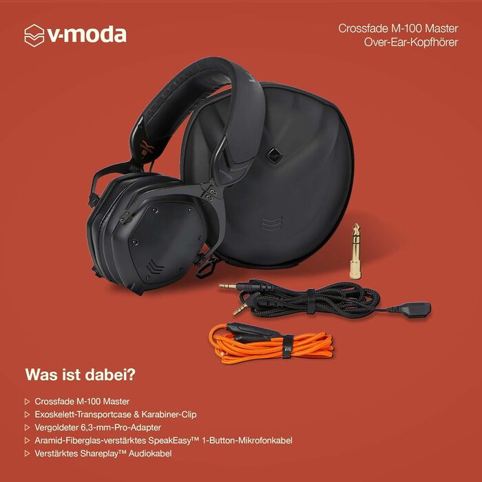 Шумоізоляційні навушники-вкладиші V-MODA Crossfade M-100 Master чорний