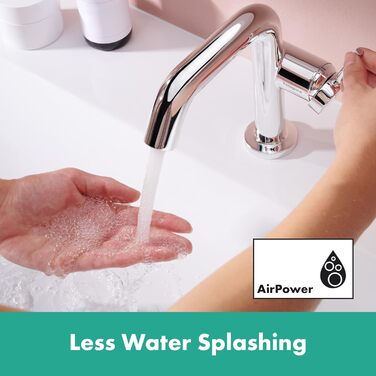 Змішувач для ванної кімнати Hansgrohe Tecturis S Fine з Push-Open, CoolStart, EcoSmart+ та виливом 110 мм, хром