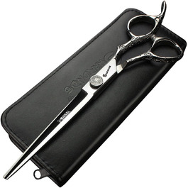Професійні перукарські ножиці перукарня троянда візерунок стайлінг інструмент Японія нержавіюча сталь 1 шт. (упаковка 1), 7