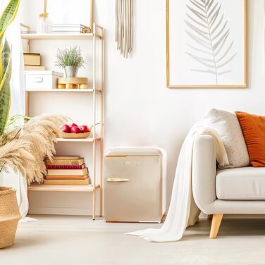 Холодильник Cecotec Bolero CoolMarket TT Origin 45L - Ретро, Бежевий, 45л, Клас E