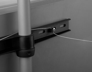 Універсальний штатив для телевізора One For All - 32-65'' LCD/LED/Plasma/OLED/QLED - поворотний 360°, регулювання висоти, VESA 400x400, стильний дизайн WM7472 Oak & Silber-Grau