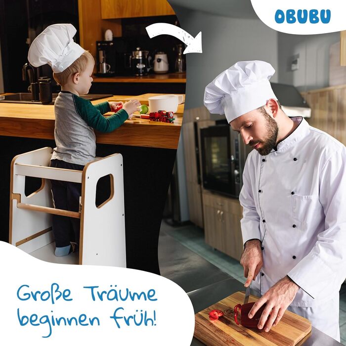 Дитячий навчальний стільчик Монтессорі з перекладиною – білий кухонний помічник, підставка для малюків, безпечний та надійний, з фіксатором, регульована висота, улюблець батьків, сучасний та стійкий, модель 4 - Білий (модель 3 - Білий)