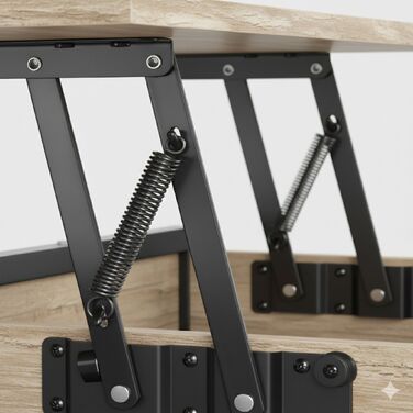 Зручний столик Relaxdays з місцем для зберігання