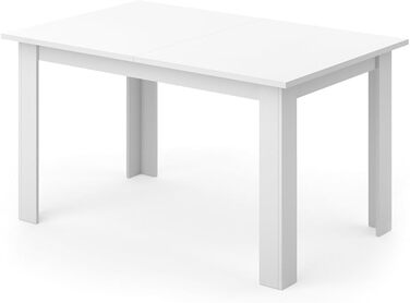 Обідній стіл Vicco Karlos, антрацит, 140 x 90 см, колір білий