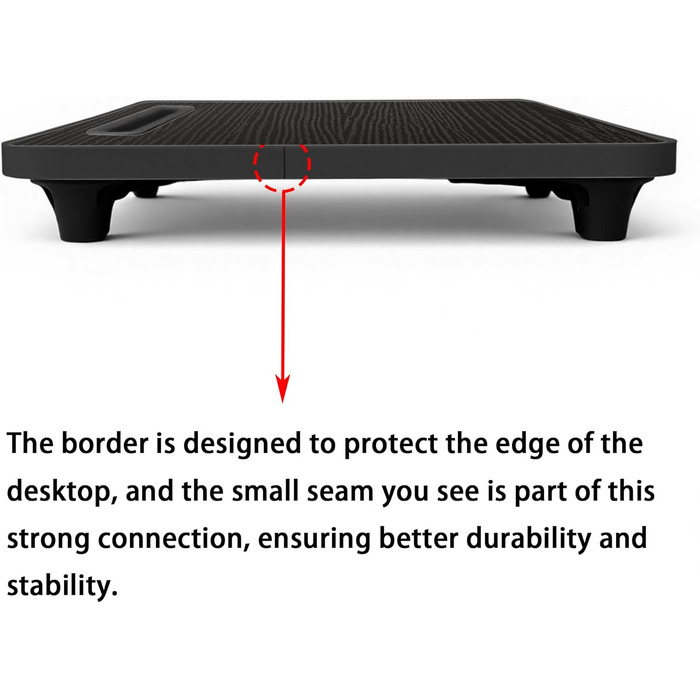 Стіл для ноутбука в ліжко, стіл-підставка для ноутбука, для роботи, home office, чорний 48x30 см