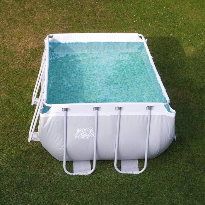 Ваш сімейний басейн GEAR XL сірий 3x2x1 м з набором скімерів - басейн зі сталевим каркасом Садовий басейн Басейн Басейн Басейн Дитячий басейн