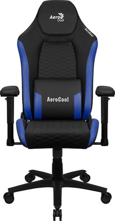 Ігрове крісло Aerocool GR, ергономічне, регульовані подушки, AeroWeave, Blue CROWN