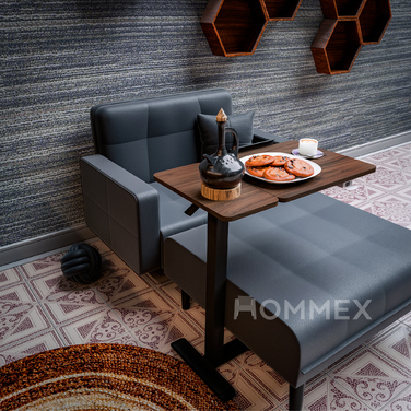 Стіл Hommex Mobidesk Duo USB Walnut (арт. ТН-010-2 Walnut)