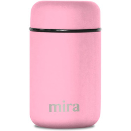 Міра Ланч, контейнери для харчових продуктів, термоси з нержавіючої сталі з вакуумною ізоляцією, 400 мл (13,5 унцій) (рожевий)