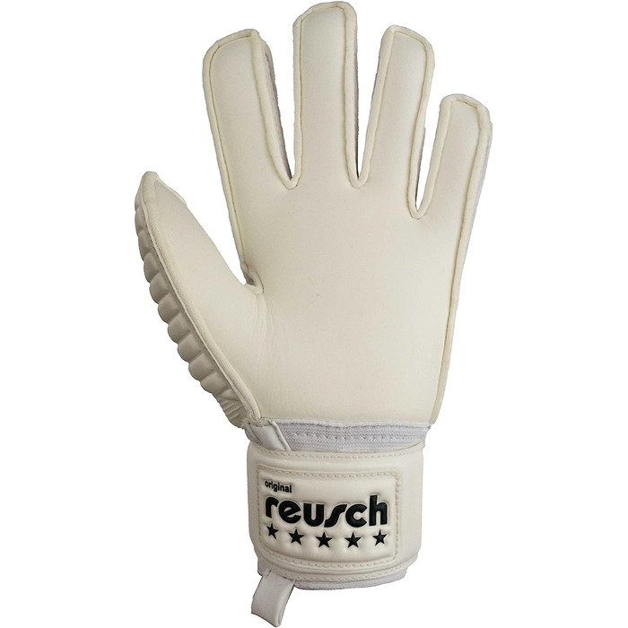 Молодіжні воротарські рукавички Reusch унісекс Legacy Arrow Silver Junior з дуже хорошим захопленням і розрізом по зовнішньому шву (7, Білий)