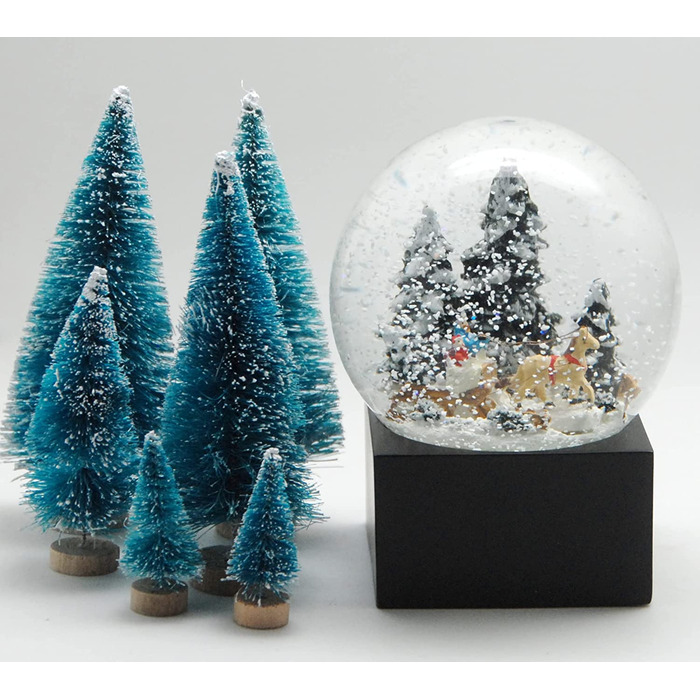 Декоративний шарм Minium Collection 20121 - Снігова Куля, Різдвяний Настрій, Катання на Санках, Ялинка на Підставці, Чорний колір, Pure-Line, діаметр 100 мм