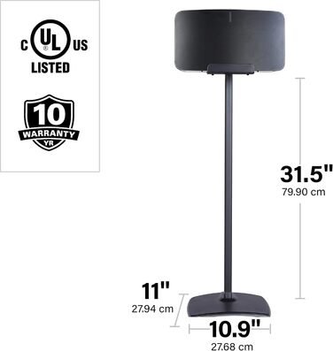 Підставка для акустики Sonos Five та Play:5 SANUS WSS52-B2 (чорний)