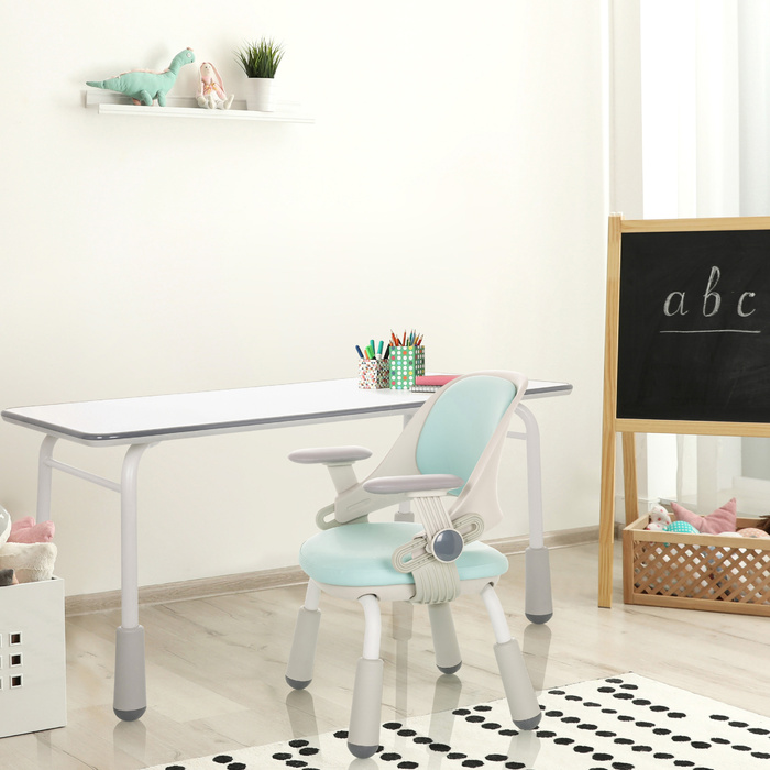 Дитячий стіл KID GRO T 120x60 см, регульована висота, світло-сірий колір, hjh OFFICE