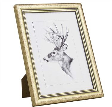 Комплект з 3 рамок для фотографій в стилі Artos дерев'яна рамка Фотогалерея скляна панель, (золото, 20x30)