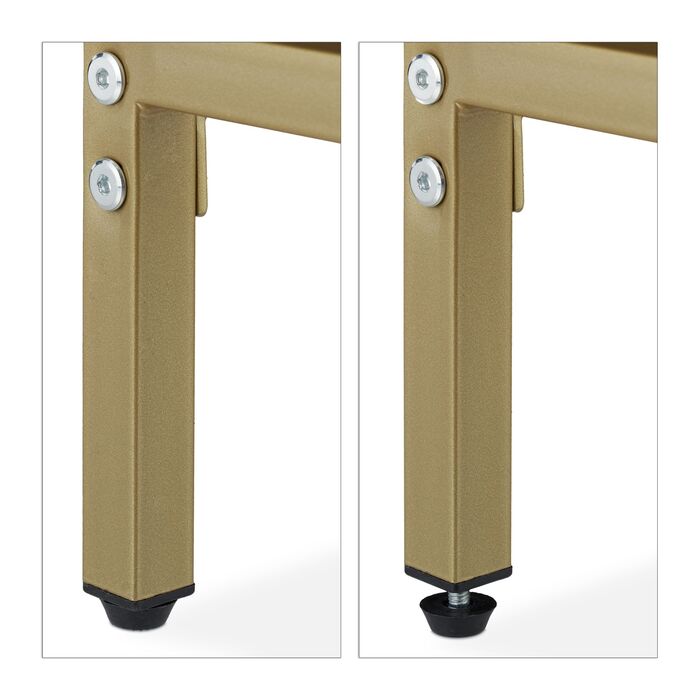 Столик-консоль Relaxdays Золотий Білий