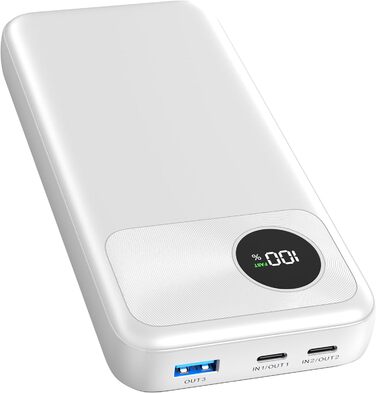 Вт, USB-C PD3.0 QC4.0, портативний зарядний пристрій для iPhone та смартфонів, 20000mAh, 22,5